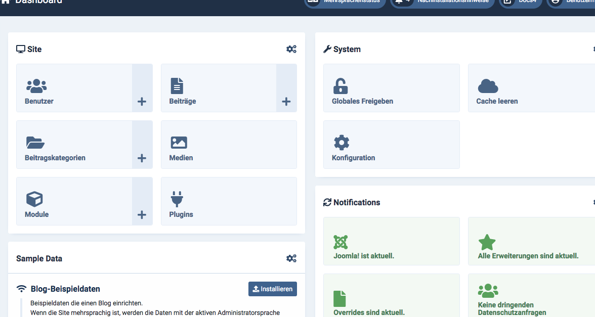 bietet Joomla