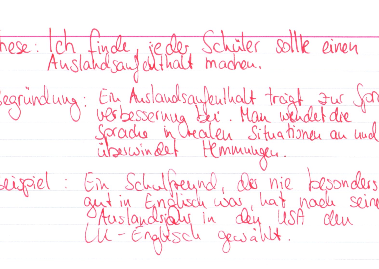 Ein Beispiel